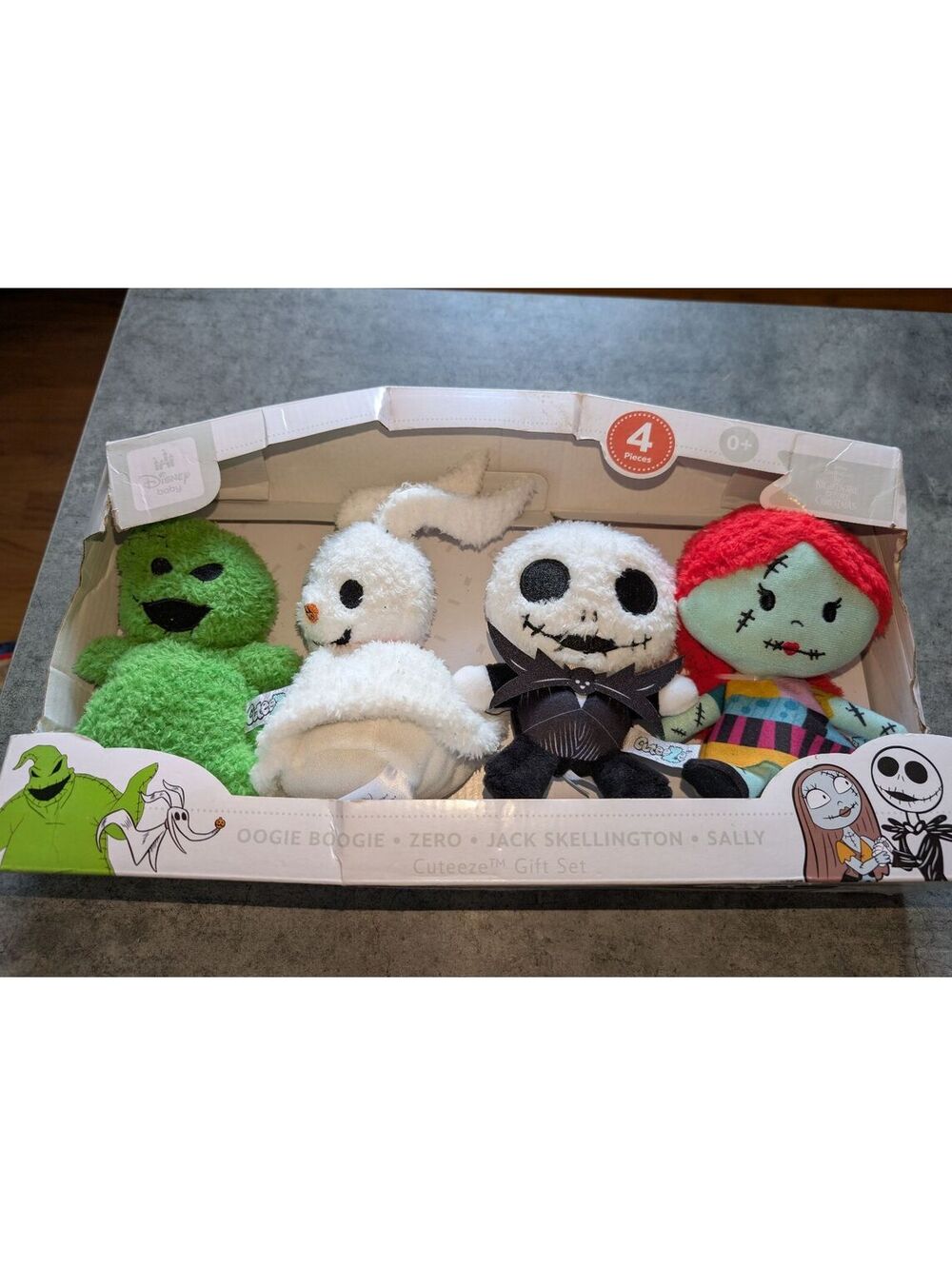 Disney Baby Cuteeze Gift Set Plush Nightmare Before Christmas Dolls Figures NEW